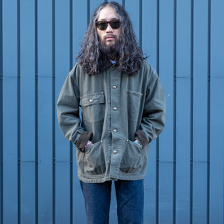 Orslow Relax Fit Oxford Coverall Army Green