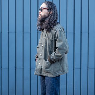 Orslow Relax Fit Oxford Coverall Army Green