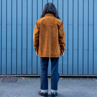 Iron & Resin Alliance Buffalo Suede Shirt Cognac