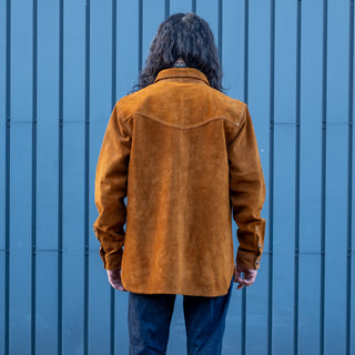 Iron & Resin Alliance Buffalo Suede Shirt Cognac