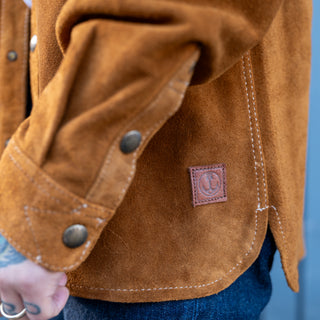 Iron & Resin Alliance Buffalo Suede Shirt Cognac