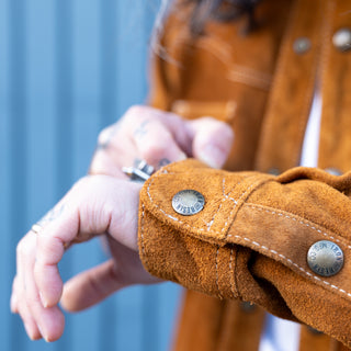 Iron & Resin Alliance Buffalo Suede Shirt Cognac