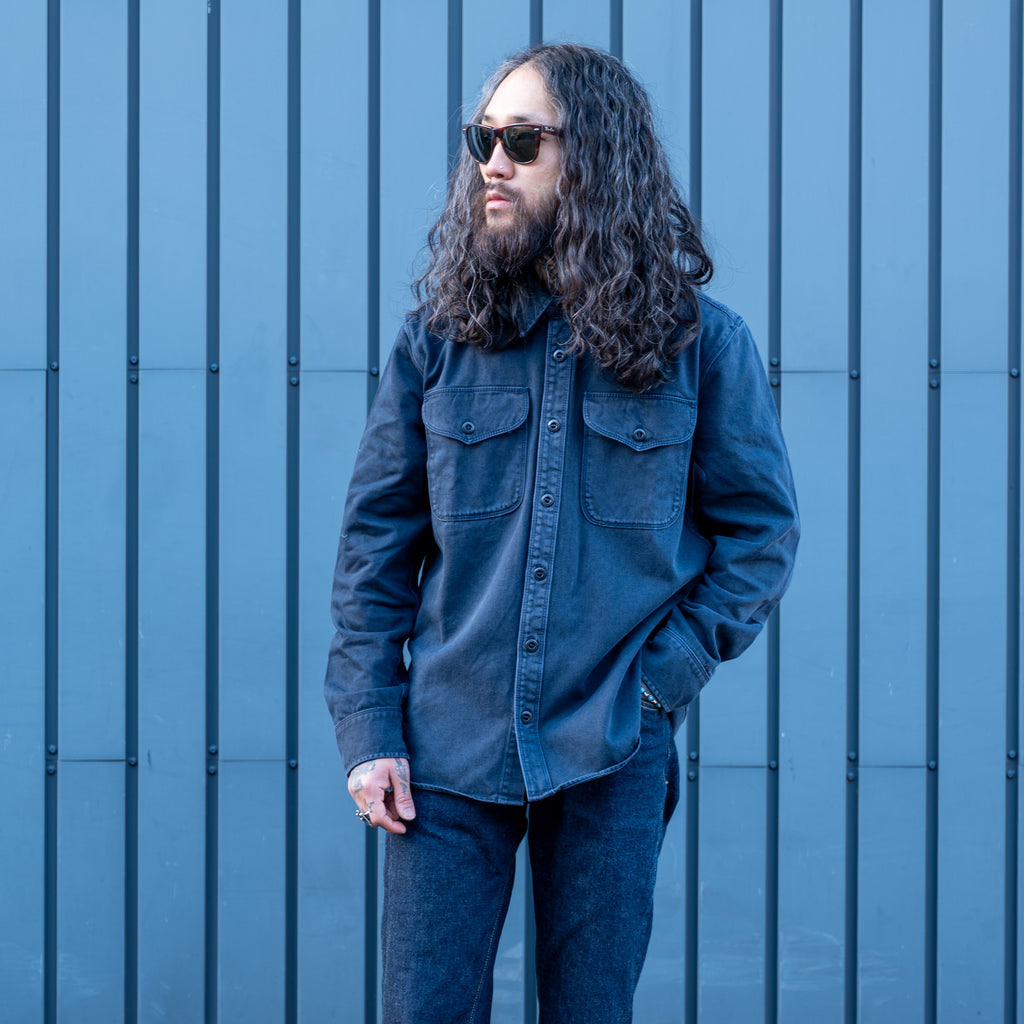 Freenote Cloth Utility Light Shirt Navy| Auteur Store