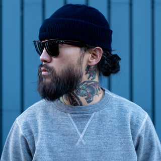 Buzz Rickson Set In Crew Neck Sweat Shirt Heather Grey