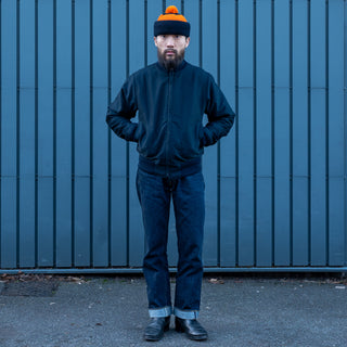 Pike Brothers 1942 Deck Zip Jacket Dark Blue