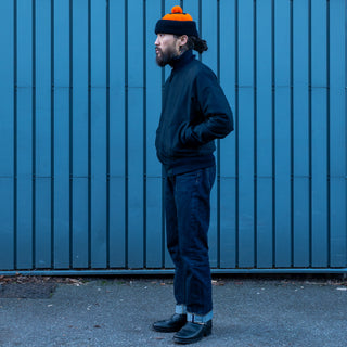 Pike Brothers 1942 Deck Zip Jacket Dark Blue