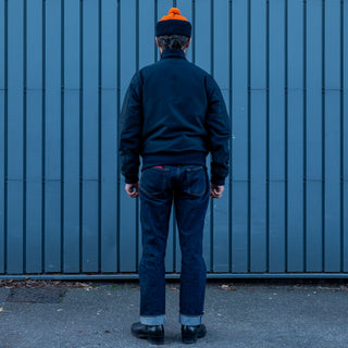 Pike Brothers 1942 Deck Zip Jacket Dark Blue