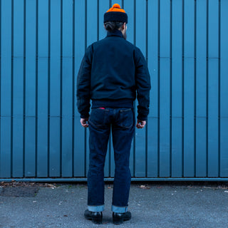 Pike Brothers 1942 Deck Zip Jacket Dark Blue