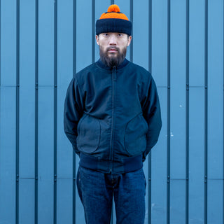 Pike Brothers 1942 Deck Zip Jacket Dark Blue