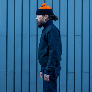 Pike Brothers 1942 Deck Zip Jacket Dark Blue