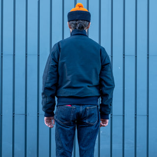 Pike Brothers 1942 Deck Zip Jacket Dark Blue