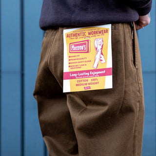 Pherrow's 25W-PDKP1 Work Pants Fade Brown
