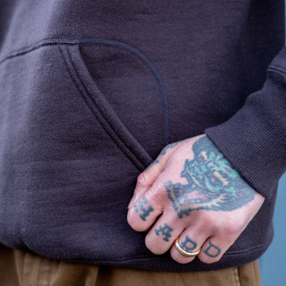 Pherrow's Hoody Sweatshirt 25W-PVSH  Faded Black