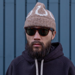Wythe Alpaca Horseshoe Beanie - Brown