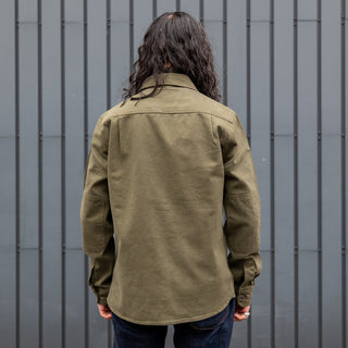 Iron And Resin Journeyman Beford Cord Shirt Olive Green