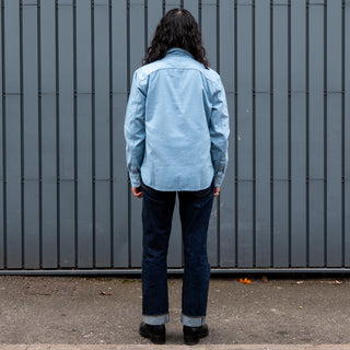 Freenote Cloth Modern Western Shirt LS Chambray Clear Blue