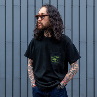 Iron & Resin Old Cowboy Pocke Tee- Black