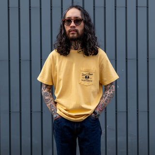 Iron & Resin Old Cowboy Pocke Tee- Gold