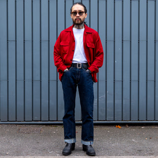 The Groovin High 1950s Long Sleeve Shirt - Red