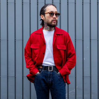 The Groovin High 1950s Long Sleeve Shirt - Red