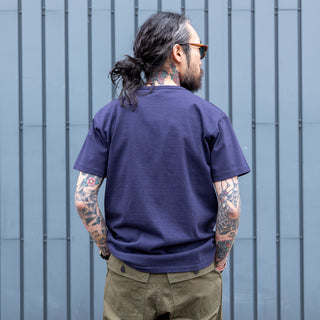 Allevol Heavy Duty Pocket Crew T-shirt - Navy