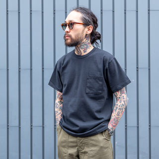 Allevol Heavy Duty Pocket Crew T-shirt - Black