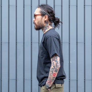 Allevol Heavy Duty Pocket Crew T-shirt - Black