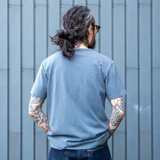 Freenote Cloth 9 Oz Pocket T-Shirt Faded Blue