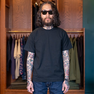 Allevol Heavy Duty Crew Neck T-shirt Cropped Black