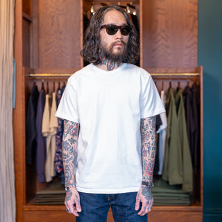 Allevol Heavy Duty Crew Neck T-shirt Cropped White