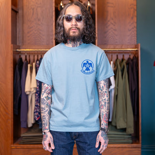Buzz Rickson's -Thunderbirds T-shirt - Jade Blue