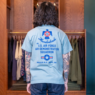 Buzz Rickson's -Thunderbirds T-shirt - Jade Blue