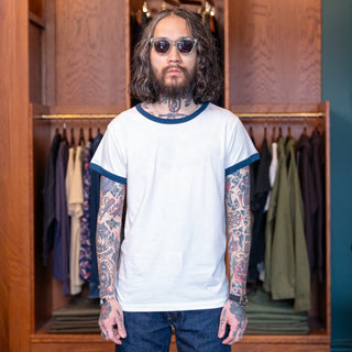 Wythe Tubular Ringer T-Shirt - Navy