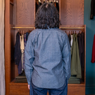 Lawford Chambray Work Shirt Dark Indigo