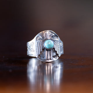 Red Rabbit Trading Turqoise Thunderbird Ring