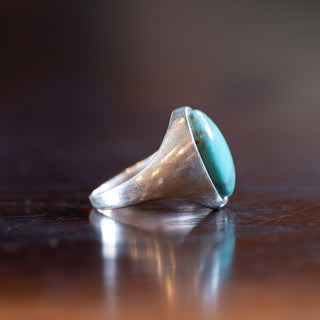 Red Rabbit Trading Turqoise Oval Signet Ring