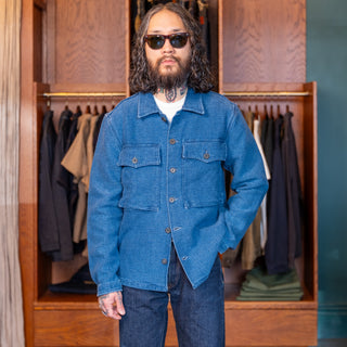 Freenote Cloth Midway CPO Indigo Sashiko Two Year Wash