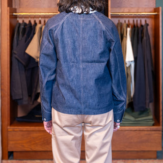 Pherrow's Collarless Engineer Coverall - Denim