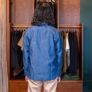 Pherrow's - 770WS Chambray Work Shirt - Blue