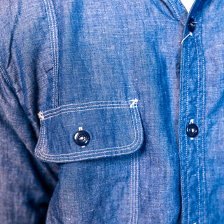 Pherrow's - 770WS Chambray Work Shirt - Blue