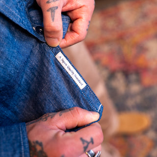 Pherrow's - 770WS Chambray Work Shirt - Blue
