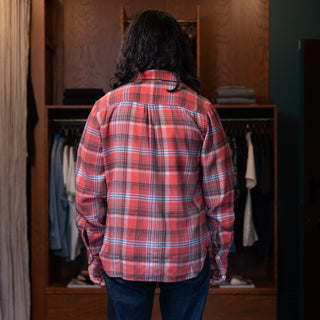 Wythe Washed Flannel Workshirt Cactus Flower Plaid