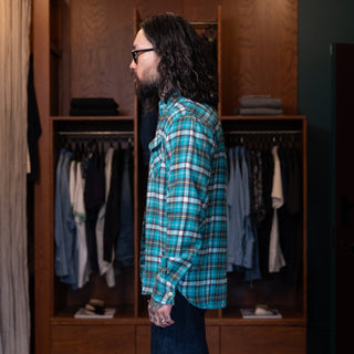 Wythe Washed Flannel Workshirt Thousand Lakes Plaid