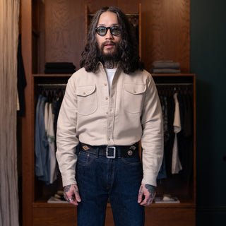 Wythe Moleskin Officer's Shirt Palomino