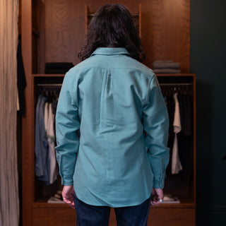 Wythe Moleskin Officer's Shirt Century Green