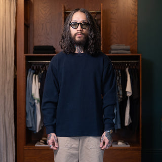 Wythe Cotton Longsleeve Thermal Navy