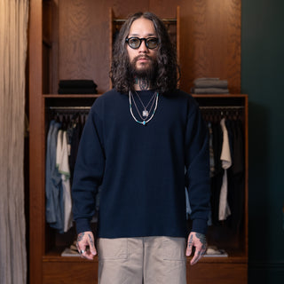 Wythe Cotton Longsleeve Thermal Navy