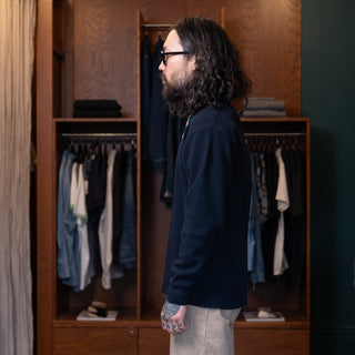Wythe Cotton Longsleeve Thermal Navy