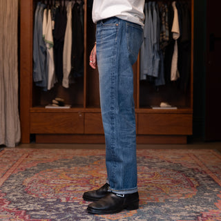 Sugar Cane 1947a Model Straight Leg Selvedge Denim Jeans Aged Model