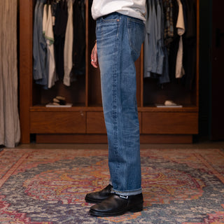 Sugar Cane 1947a Model Straight Leg Selvedge Denim Jeans Aged Model